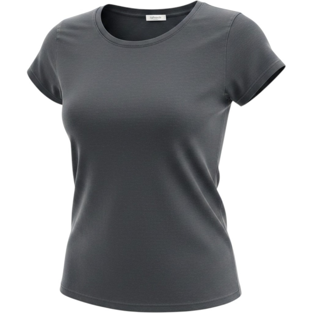 Splendid Womens Short Sleeve Crew Neck Tee Black Jersey T-Shirt Medium NWOT